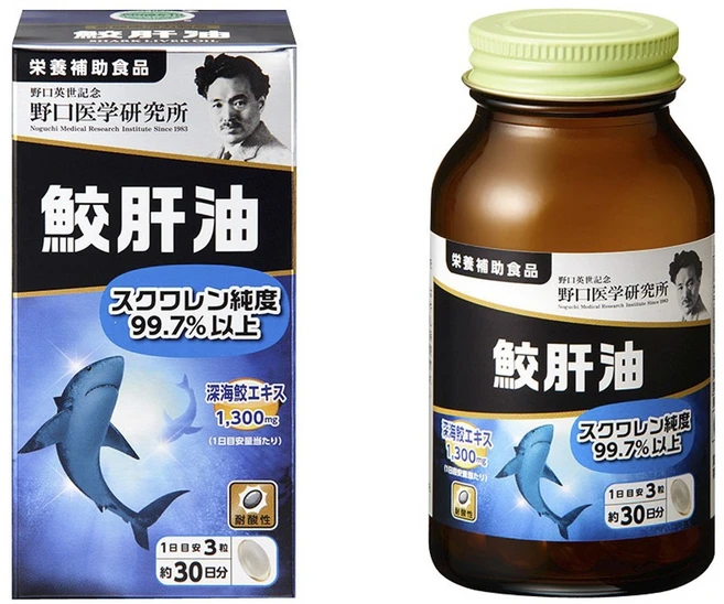 노구치의학연구소 상어 간유 1300mg 소프트젤 57.96g, 1개, 90정 - 쿠팡