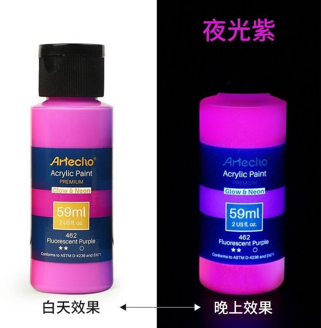 蒙瑪特夜光漆】夜光水性凝膠 DIY夜光顏料 台中現貨, 06夜光紫, 1個