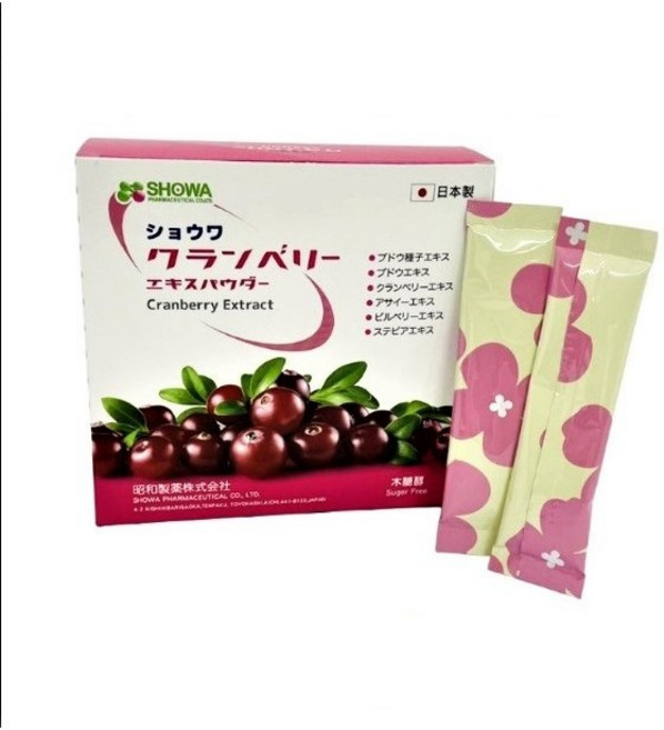 SHOWA 昭和製藥 蔓越莓濃縮萃取粉 日本進口 無糖, 1個, 14份