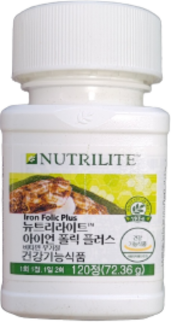 뉴트리라이트 아이언폴릭플러스비타민 무기질, 72.36g, 2개