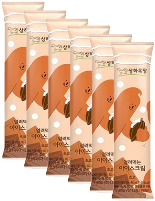 [똑똑]상하목장 얼려먹는 아이스크림 85ml (총12개) 1세트, 12개