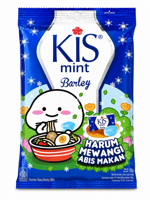 KIS 薄荷糖 綜合口味 125g, 1個, Barley Mint