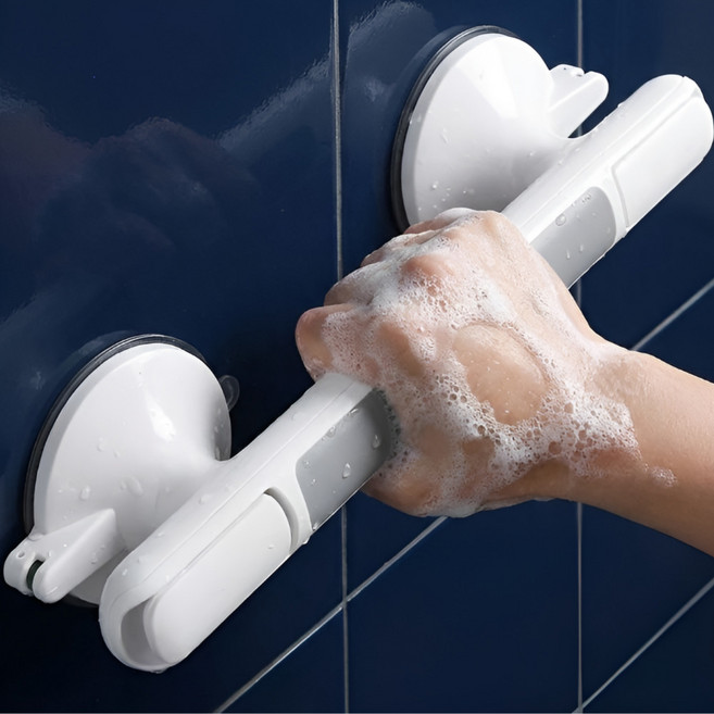 노바리스 강력 안전 손잡이 욕실 안전바, 화이트, 1개