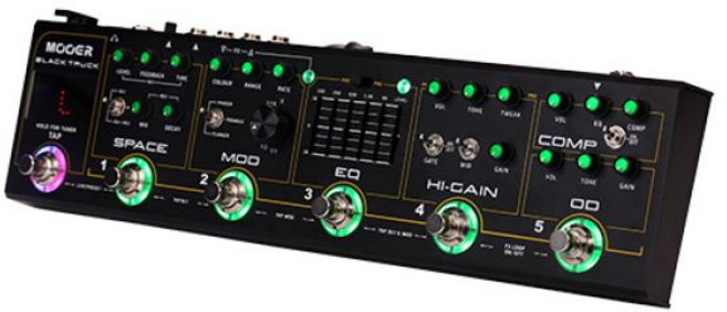 멀티이펙터 MOOER 블랙 트럭 결합 이펙트 페달 기타 빌트인 컴프레서 오버드라이브 디스트 EQ 모드 딜레이 리버브 튜너, [01] 옵션1, 1개