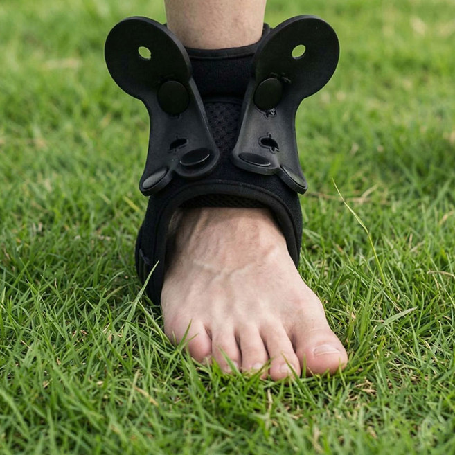 [박재활운동센터] 발핏밴드 하수족 발목 처짐 끌림 방지 풋업 바른 걸음 보행 훈련 걷기 운동 보조 밴드 지지대, 1개