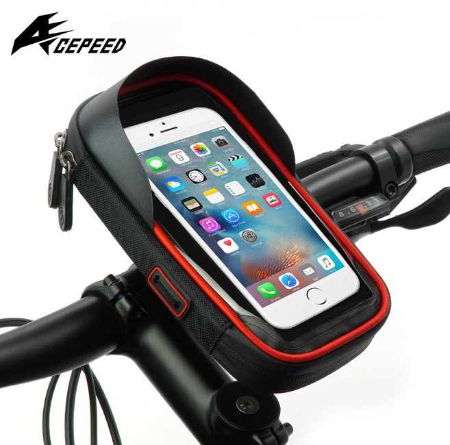 ACEPEED 자전거 휴대폰 핸드폰 거치대 거치백 가방 방수 용품, 선택완료, 1개