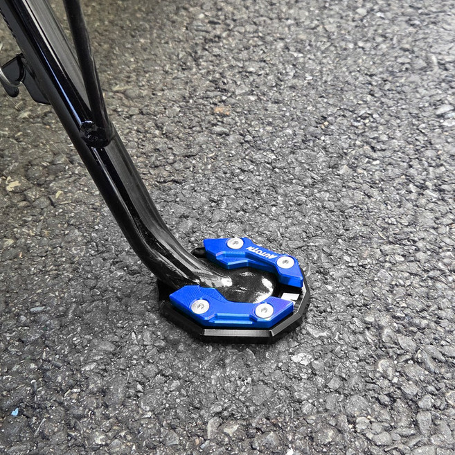 오토티엔 혼다 그롬125 21년-25년 스테이블 사이드스탠드클립 확장패드 발판 말발굽, 1개, 블루