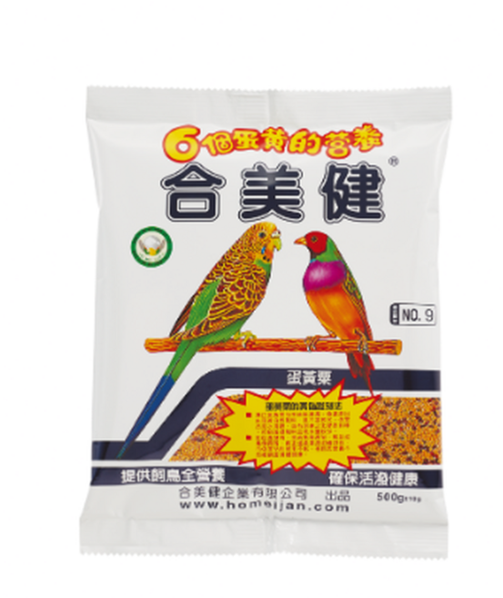 合美健 蛋黃粟 營養鳥食, 500g±10g, 1個