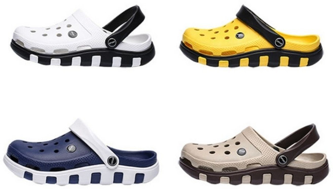 남자 여름 물빠짐좋은 샌들 구멍뚫린 해변 바닷가 모래사장 앞막힌 밴딩샌들