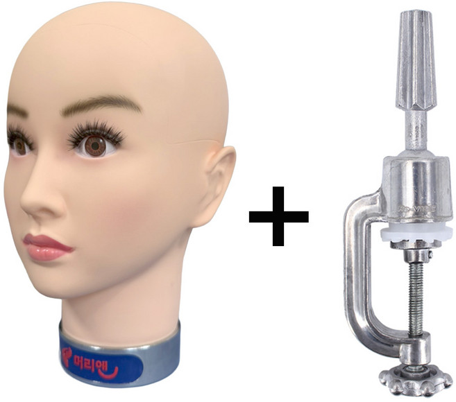 머리앤 민두 학원 연습용 미용실 마네킨 마네킹 홀더 멀티 연결쇠 일반 연결쇠, 1개, 민두+연결쇠