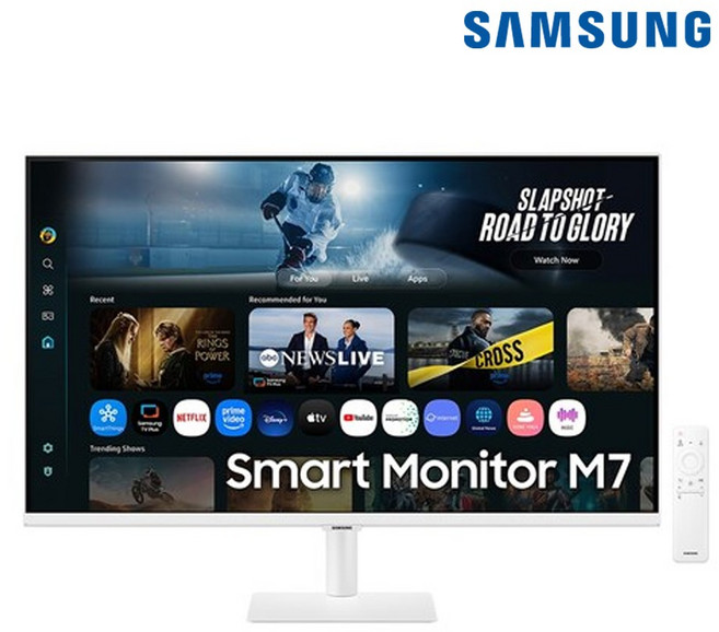 삼성전자 스마트모니터 M7 32인치 25년형 80CM UHD 4K IPTV AI기능, LS32FM701 화이트