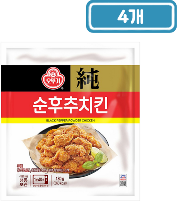 오뚜기 순후추치킨, 4개, 180g