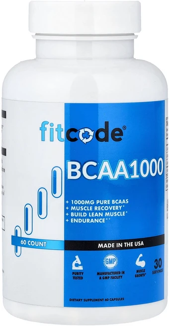 핏코드 fitcode BCAA 1 000 캡슐 60정129135원산지:기타, 1개 - 쿠팡