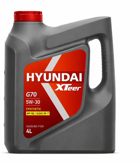 현대 엑스티어 XTeer G70 SQ/GF-7 5W-30 가솔린 엔진오일 4L 1개