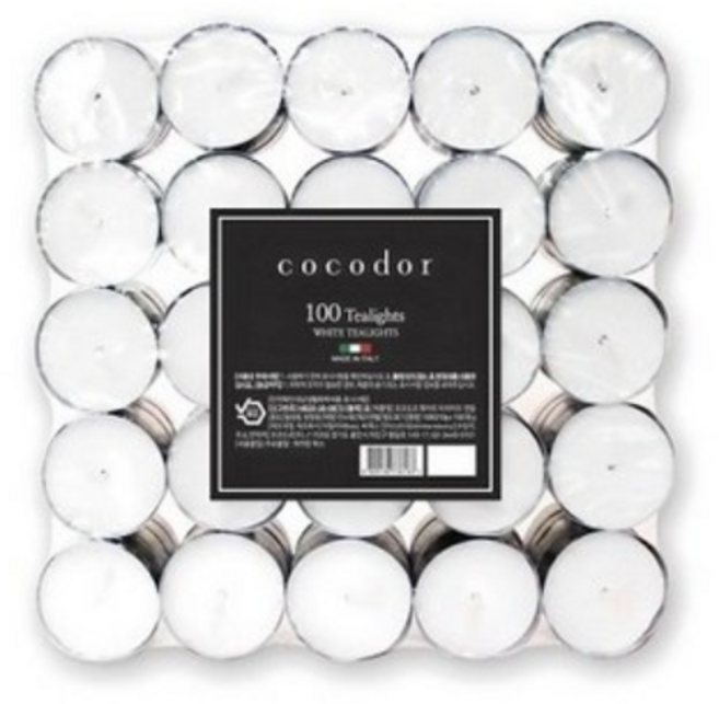코코도르 화이트 티라이트, 무향, 10g, 100개