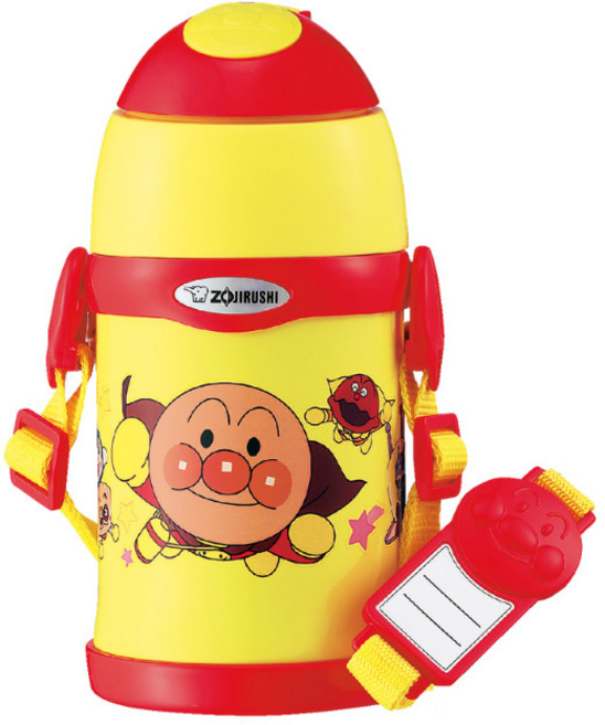 ZOJIRUSHI 象印 不鏽鋼酷涼瓶 吸管型 ST-ZH45A, 1個, 麵包超人