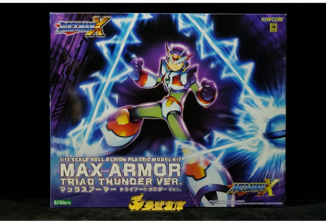 壽屋 洛克人X 三角閃電 Triad Thunder Ver. 1/12 組裝模型, 1個