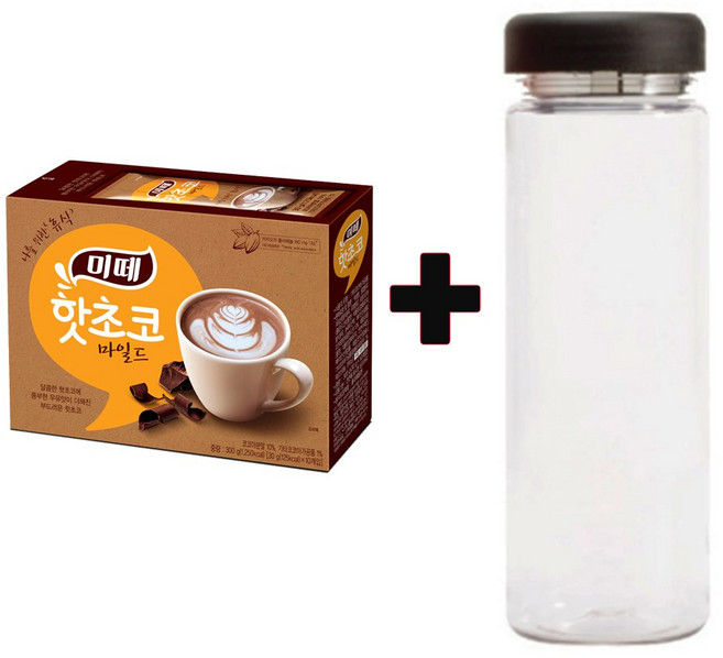 동서 미떼 핫초코 마일드 30gx10Tx1개+워터보틀, 300g, 10개입