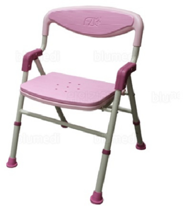 디엘아이 환자용 접이식 목욕의자 FZK-188, 1개, 핑크