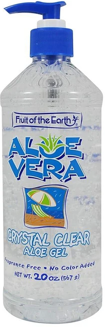 Fruit Of The Earth 크리스탈 클리어 알로에 베라 젤 591.5ml 20온스 4팩 257844, 567g - 쿠팡