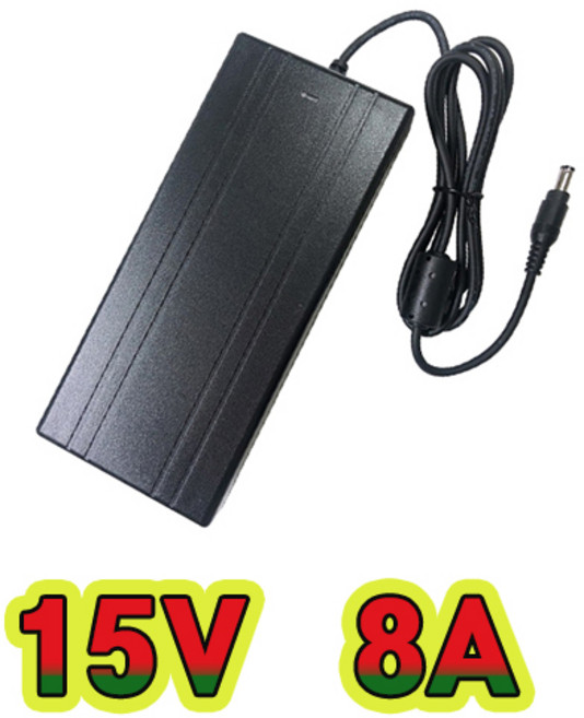 순흥전기 어댑터 15V 8A 접지형(INLET) SMPS 8000mA 어댑터 아답터 직류전원장치, SH-1580A, 1개