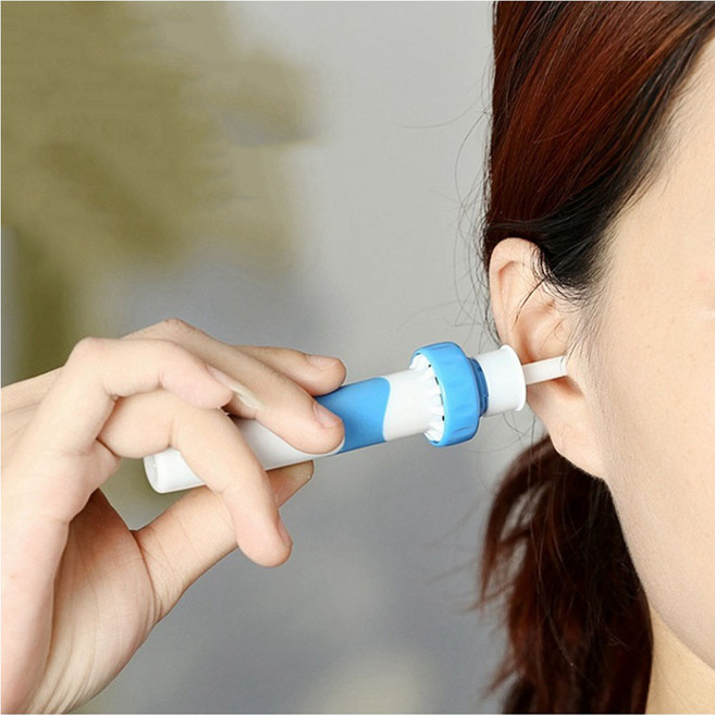 추카상점 저자극 실리콘 전동귀지흡입기 전동귀청소기, 1개