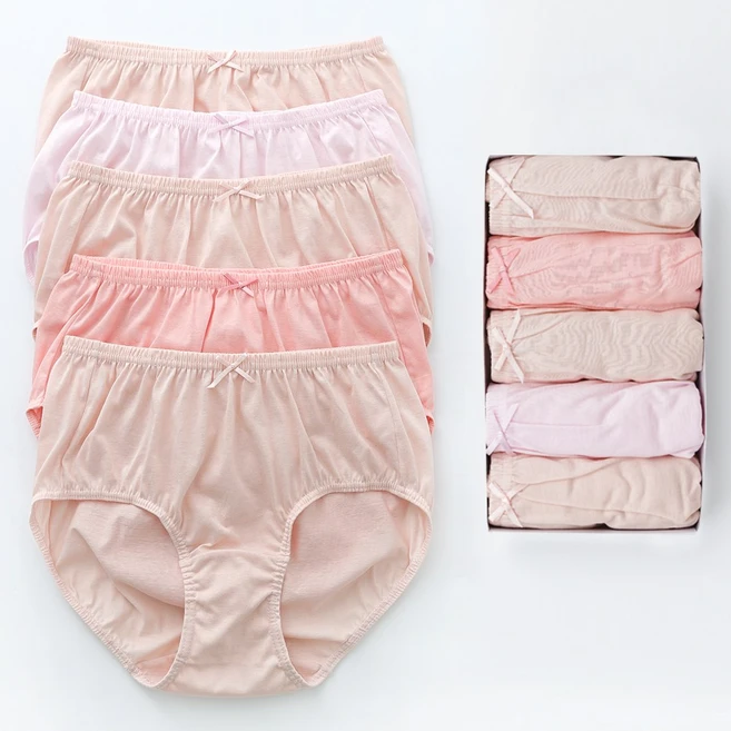 순면 100% 여자 맥시 삼각 요일 팬티 5매입 세트 - 쿠팡