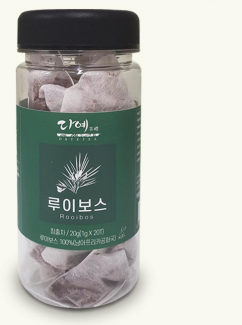 [본사직영] 다예 100% 루이보스차 생분해 삼각티백 보틀티, 1g, 20개입, 10개