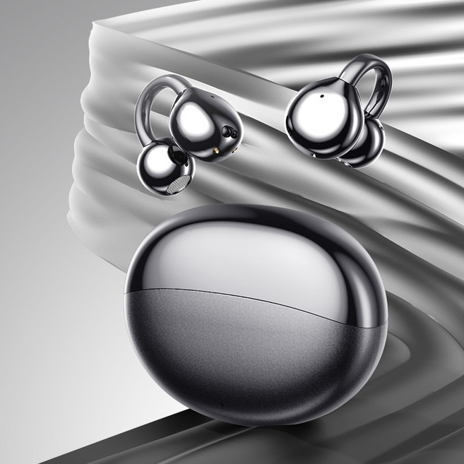 2026新款不入耳夾耳式耳機骨傳導無線藍牙耳機超長續航智能降噪, 如圖所示, M110錆色【360°ACS全景音效★超長續航★高保真智能降