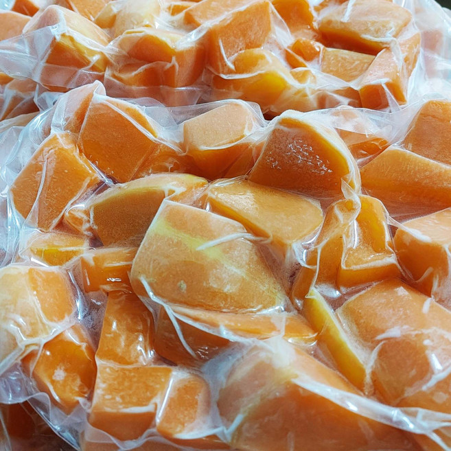 [포천원예농업]손질 맷돌호박 늙은호박 전문가 재배 경기포천산, 3개, 냉동1kg