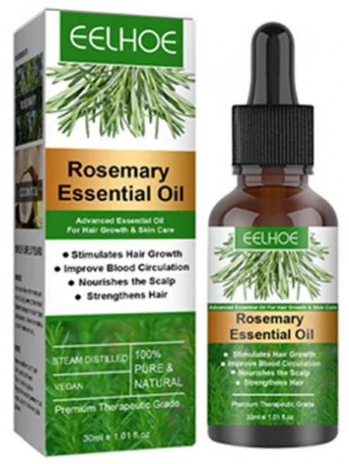 가려움증과 마른 두피를 제거하기 위해 분기 된 모발 관리를 개선하기 위해 로즈마리 모발 에센셜 오일 영양 및 수리, 2개, 30ml - 쿠팡