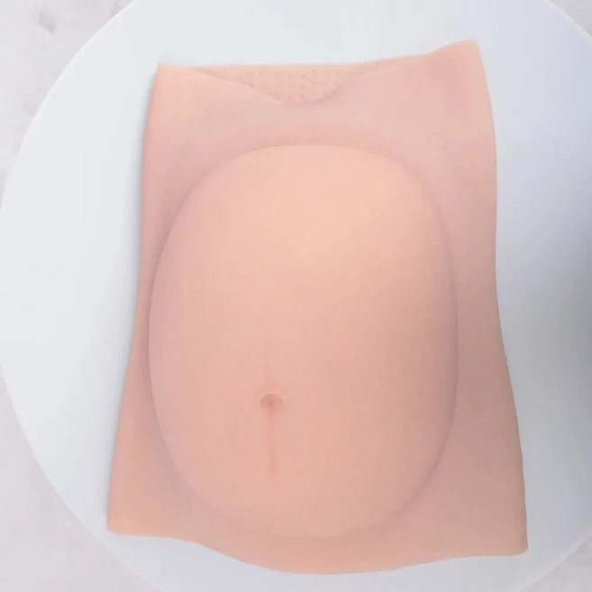 임산부 체험 실리콘 배 가짜 배꼽 임신 시뮬레이션 만삭 분장 소품 고퀄리티