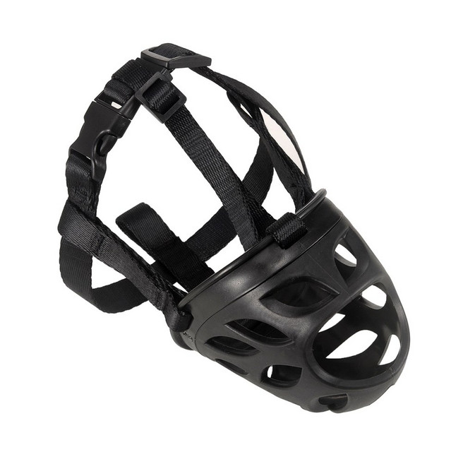 편안한 안전한 애견 입마개 강아지짖음방지기 소형견 중형견 대형견 마스크, 1개, B-블랙6호