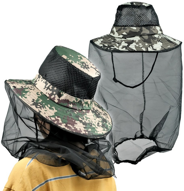 워니네 시원한 밀리터리 메쉬 양봉모자(색상랜덤) 벌망 해충 벌초 낚시 농사모자, 1개