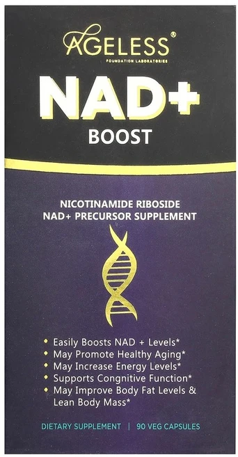 Ageless Foundation Laboratories NAD+ 부스트 베지 캡슐 90정, 1개, 30정 - 쿠팡