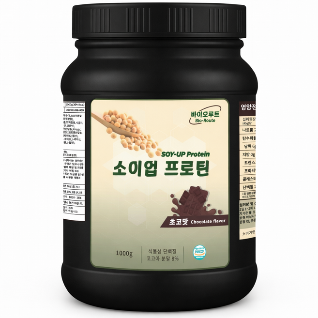 소이업프로틴 단백질보충제 프로틴 맛있는 단백질 식사대용 소이프로틴 식물성단백질 초코맛, 1개, 1kg