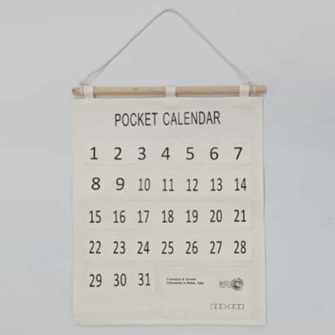 용돈달력 약먹는달력 한달용돈달력주머니