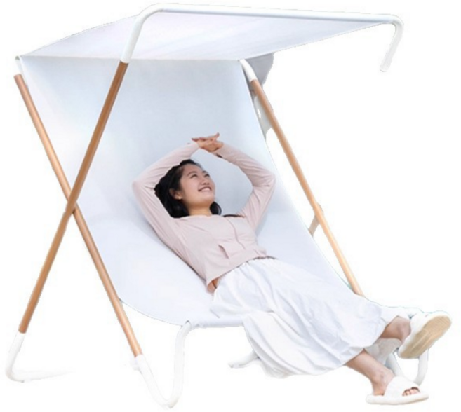 선쉐이드 캠핑 의자 캐노피 접이식 체어 낚시 아웃도어 방수, A. 화이트(통기성), 1개