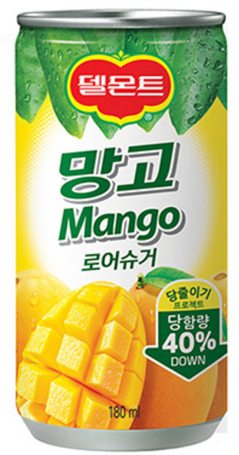 델몬트 망고 로어슈거 180ml, 60개