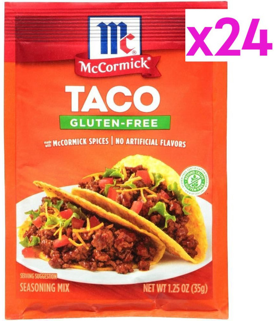 맥코믹 글루텐프리 타코 시즈닝 믹스 35g 24팩, 24개