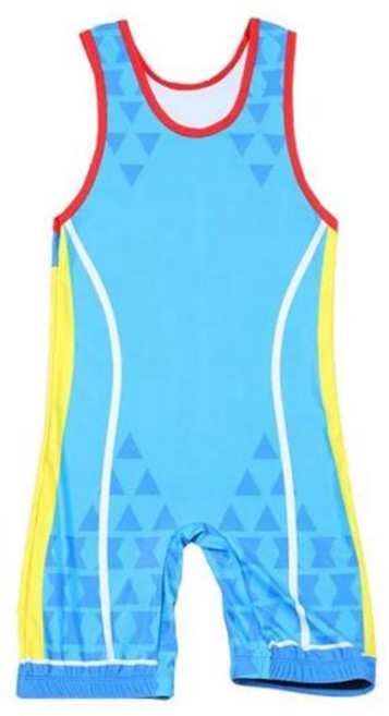 역도복 레슬링 싱글 슈트 복싱 트라이애슬론 원피스 바디수트 아이언 남성 스포츠 역도 파워 리프팅 스킨수트, [03] Light Blue, 1개