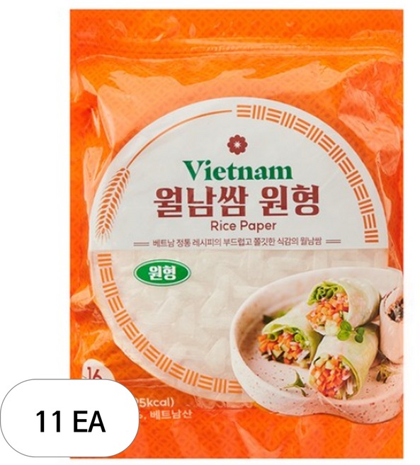 원형 월남쌈, 500g, 11개