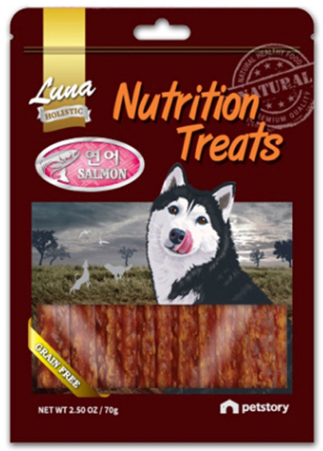 루나 뉴트리션트리츠 져키 스틱 애견간식 70g 사사미, 연어져키, 1개