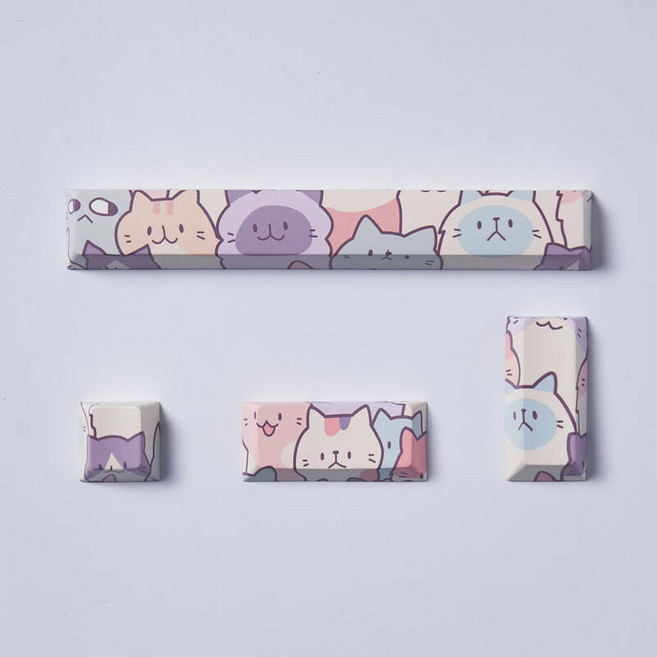 4PCS Keycaps Sub PBT 키 캡 스페이스 바 6.25U ESC 기계식 키보드키캡, cat-4pcs
