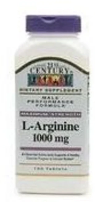 21세기 L아르기닌 최대 강도 100정(2팩) - 쿠팡