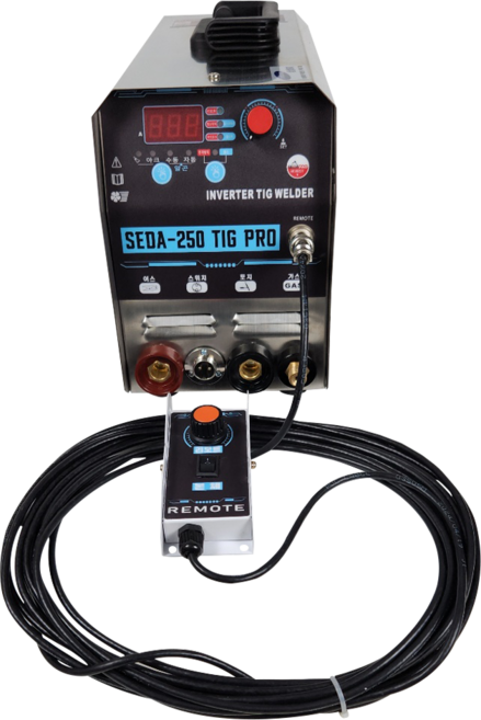 리모트 펄스 티그 세다 알곤용접기 휴대용 전기아크겸용 SEDA-250 TIG PRO SEDA-300 TIG PRO, 1세트, SEDA-250 TIG PRO 토치선 10M