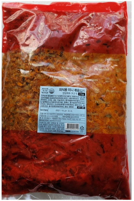 원하프종가집외식용볶음김치 3kG청정원, 3kg, 1개