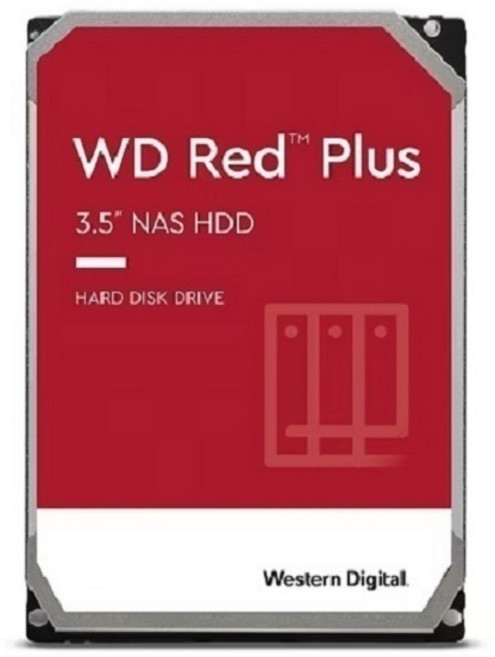 Western Digital RED PLUS HDD WD120EFGX 패키지 12TBx4 (48TB)(3.5HDD/ SATA3/ 7200rpm/ 512MB/ CMR) (4팩), RED PLUS HDD 12TB WD120EFGX패키지, 12TB