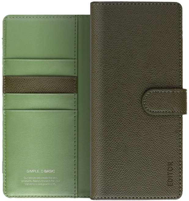 (터치펜 증정) 심플D 베이직 다이어리 카드수납 부모님 휴대폰 케이스 갤럭시S23 24 플러스 울트라 아버지 어머니