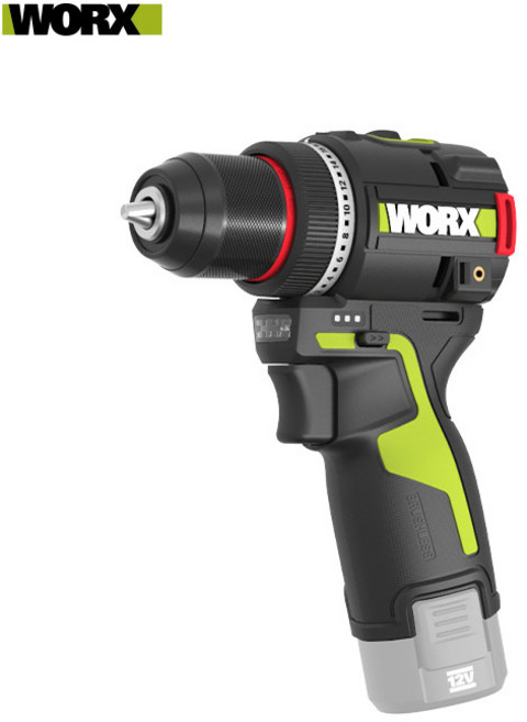WORX 웍스 WU135 충전 전기 드릴 드라이버 스크류 12V 2.5Ah 배터리2개, 1세트